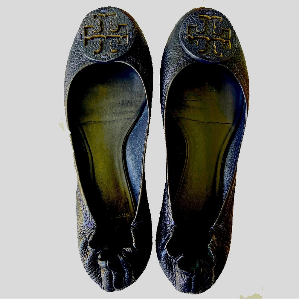 Tory Burch Minnie Travel Ballet Flat - Navy Blue